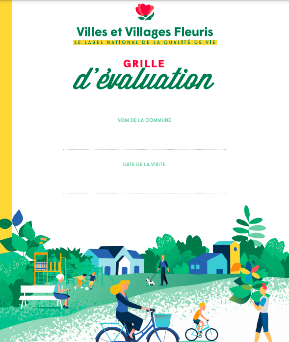Grille d'évaluation officielle du label villes et villages fleuris. 